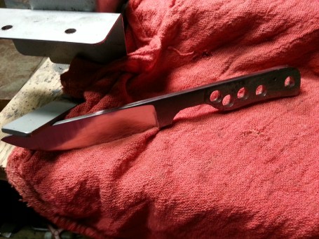 Almost ready for heat treating Almost ready for heat treating