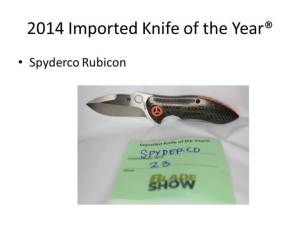 2014 Imported Knife of the Year